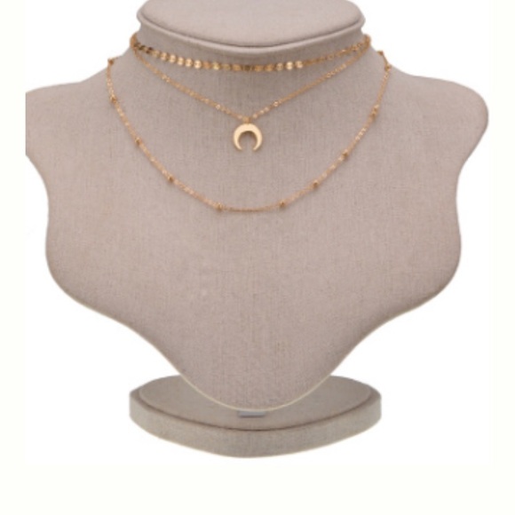 Jewelry - 3/$30 Lola Lunar Layered Gold Necklace